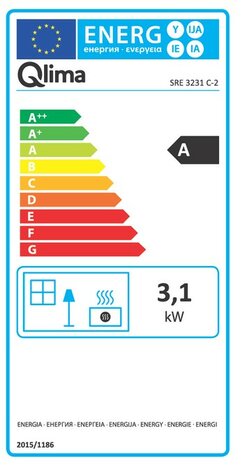 Qlima SRE 3231 C-2 3100 Watt laser petroleumkachel - 5 liter - max 120 m3